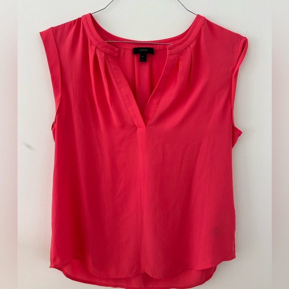 J Crew coral work blouse size 12 - Picture 1 of 3